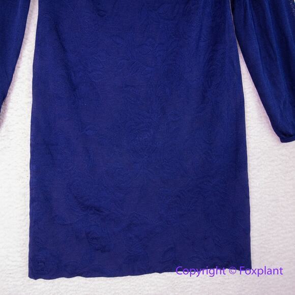 New! White House and Black Market Sheer Sleeve Jacquard Sweater Dress, L - Picture 5 of 14